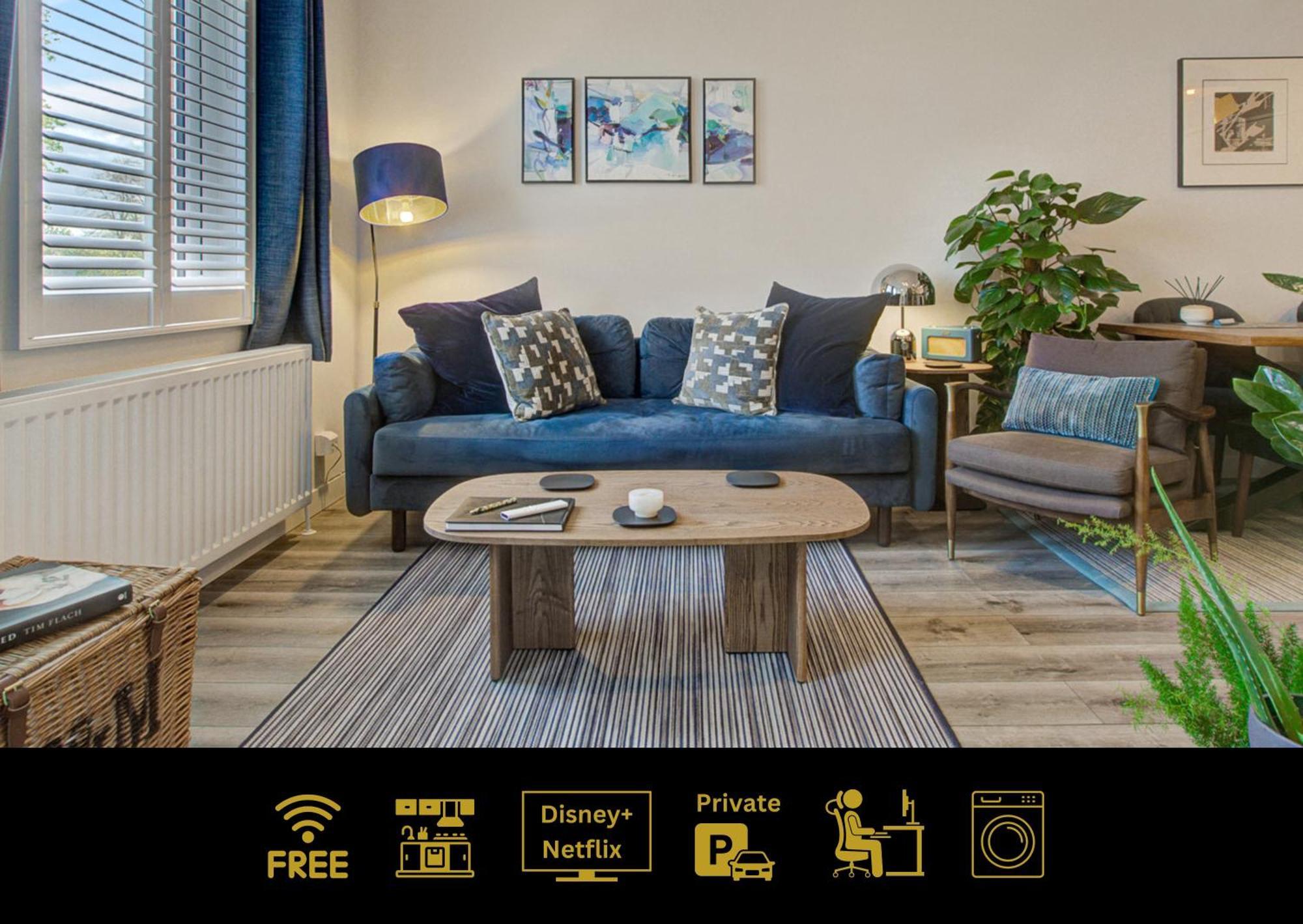 Stylish, Business Traveller Friendly Apartment, With Free Parking And Netflix Farnborough  Ngoại thất bức ảnh